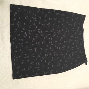 The Limited skirt size 10. Blue with blue flowers